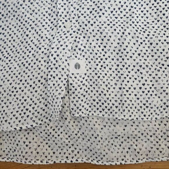 Grayson Linen Shirt Top Womens 4 Long Sleeve Button Up - Picture 3 of 9